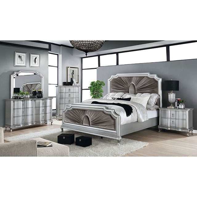 Aalok Silver/Warm Gray Queen Bed - Image 2