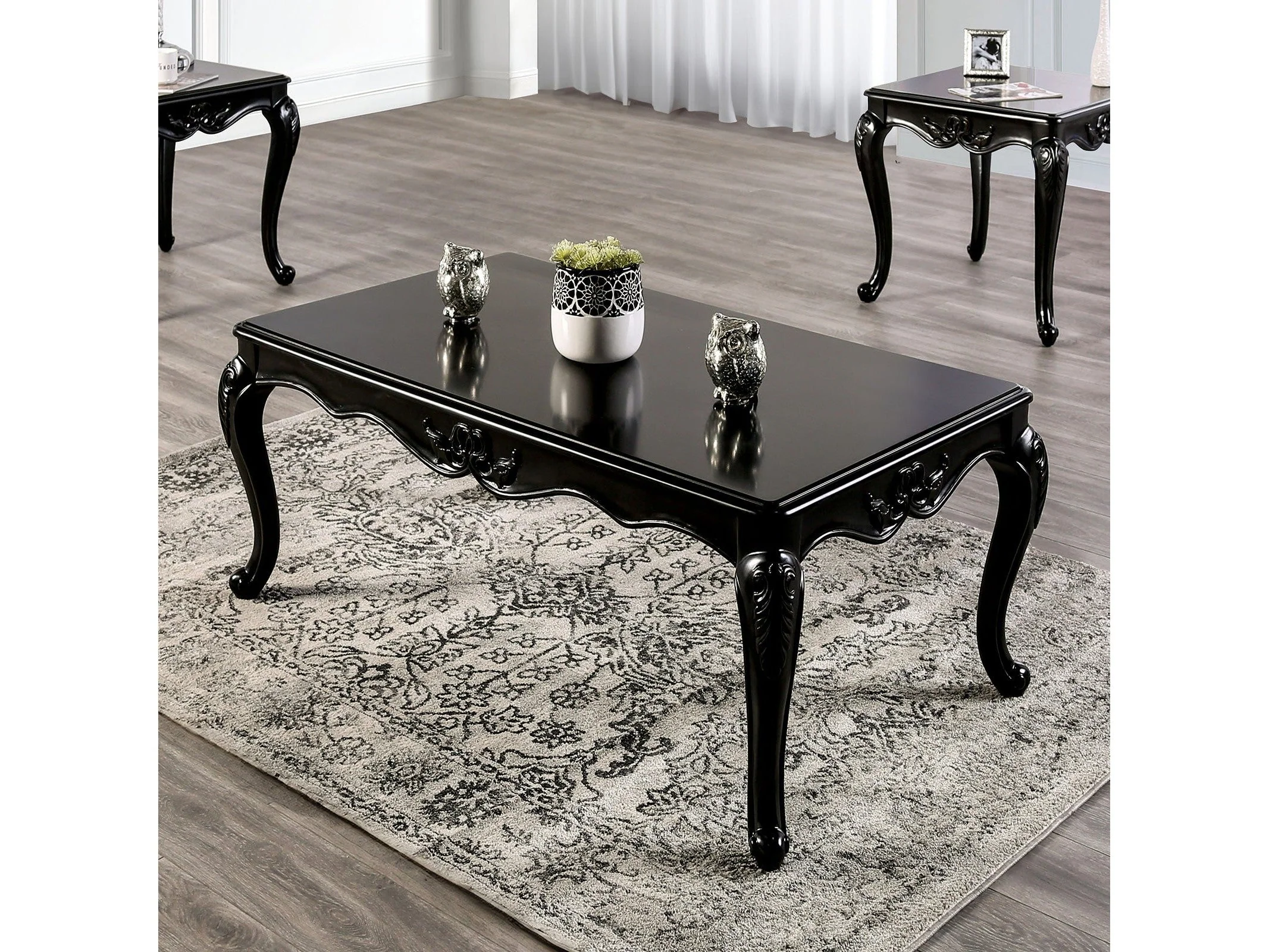Acapulco Black/Off-White Sofa - Image 3