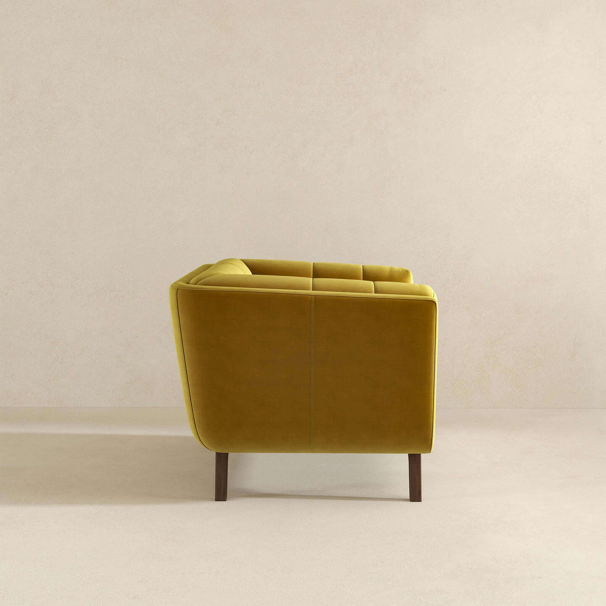 Addison Mid Century Modern Gold Velvet Lounge Chair - Image 5