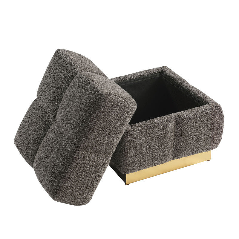 Aileen Charcoal Storage Stool - Image 2