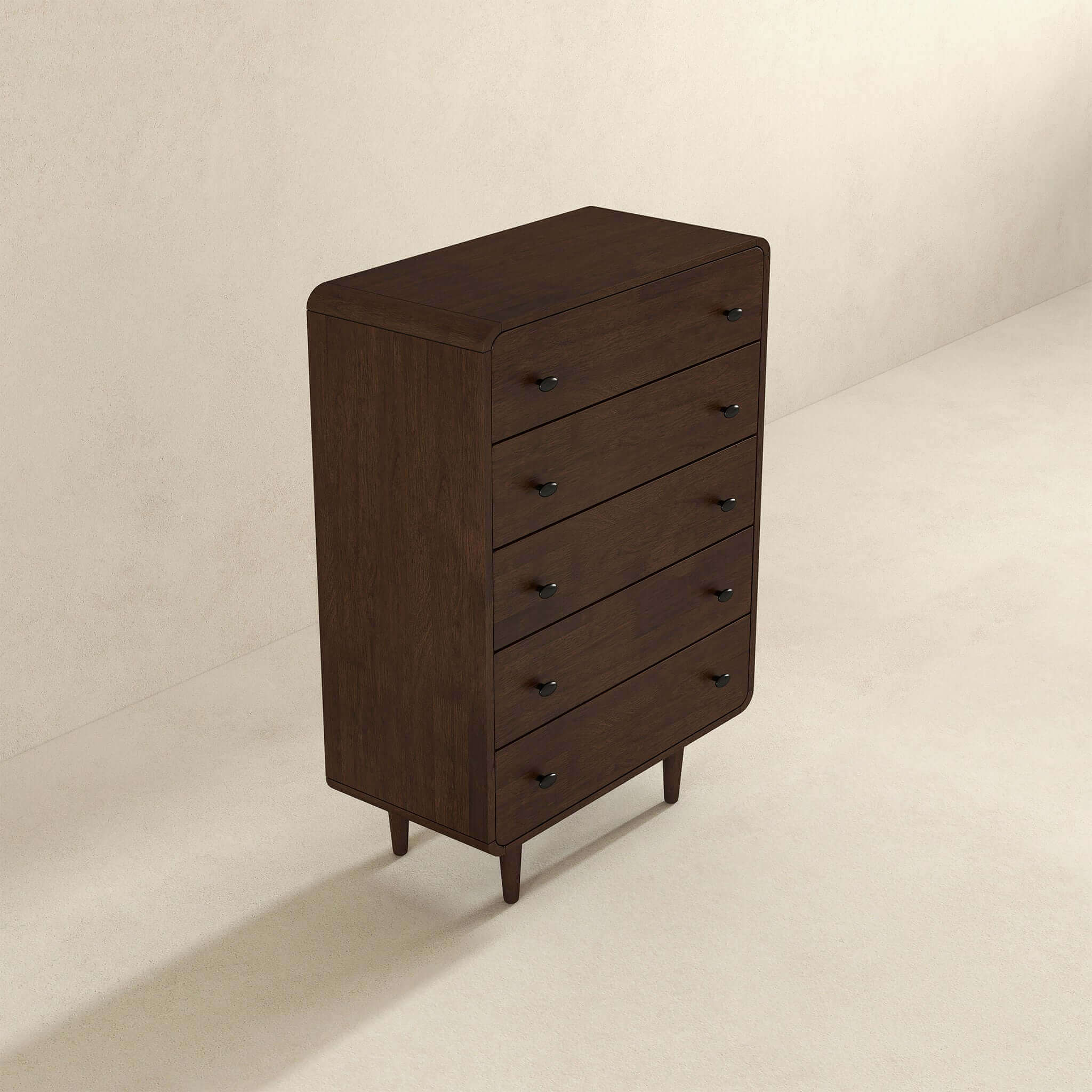Alexa Mid Century Modern Dresser 5 Drawer - Image 4