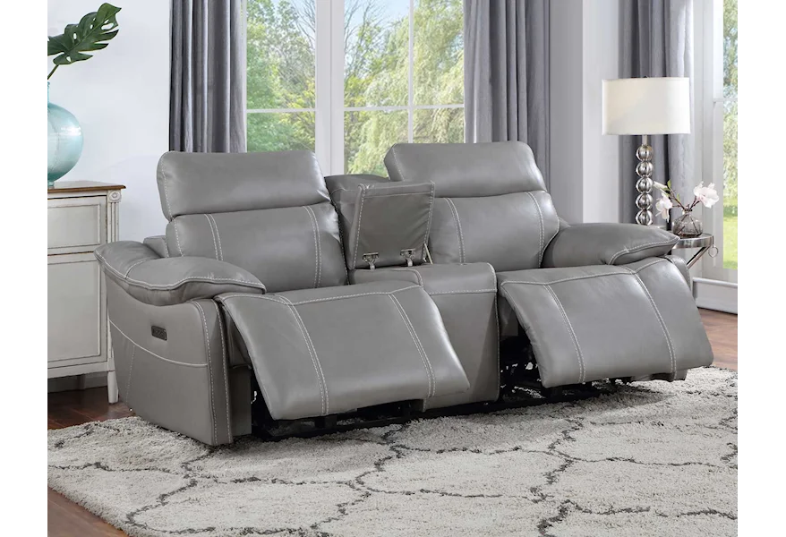Alpine Dual-Power Reclining Loveseat - Image 4
