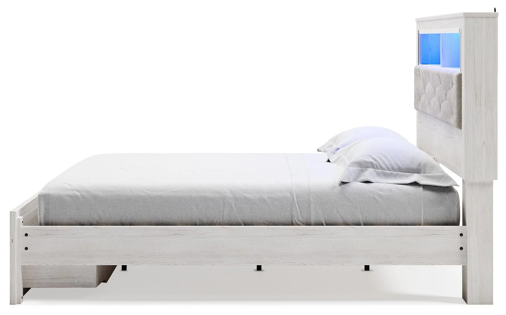 Altyra Upholstered Bookcase Bed with Storage - Image 13