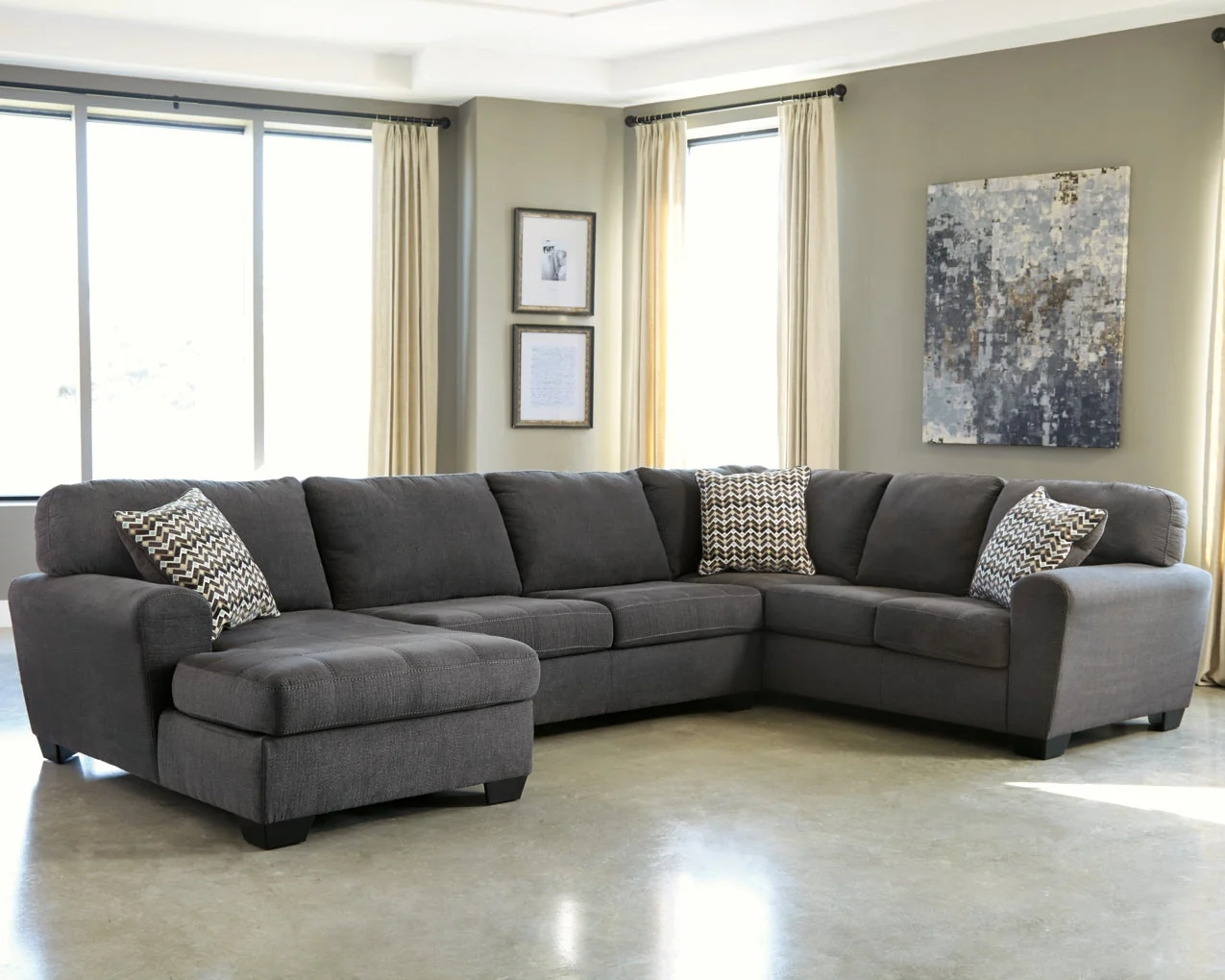 Ambee 3-Piece Sectional with Chaise - Image 2
