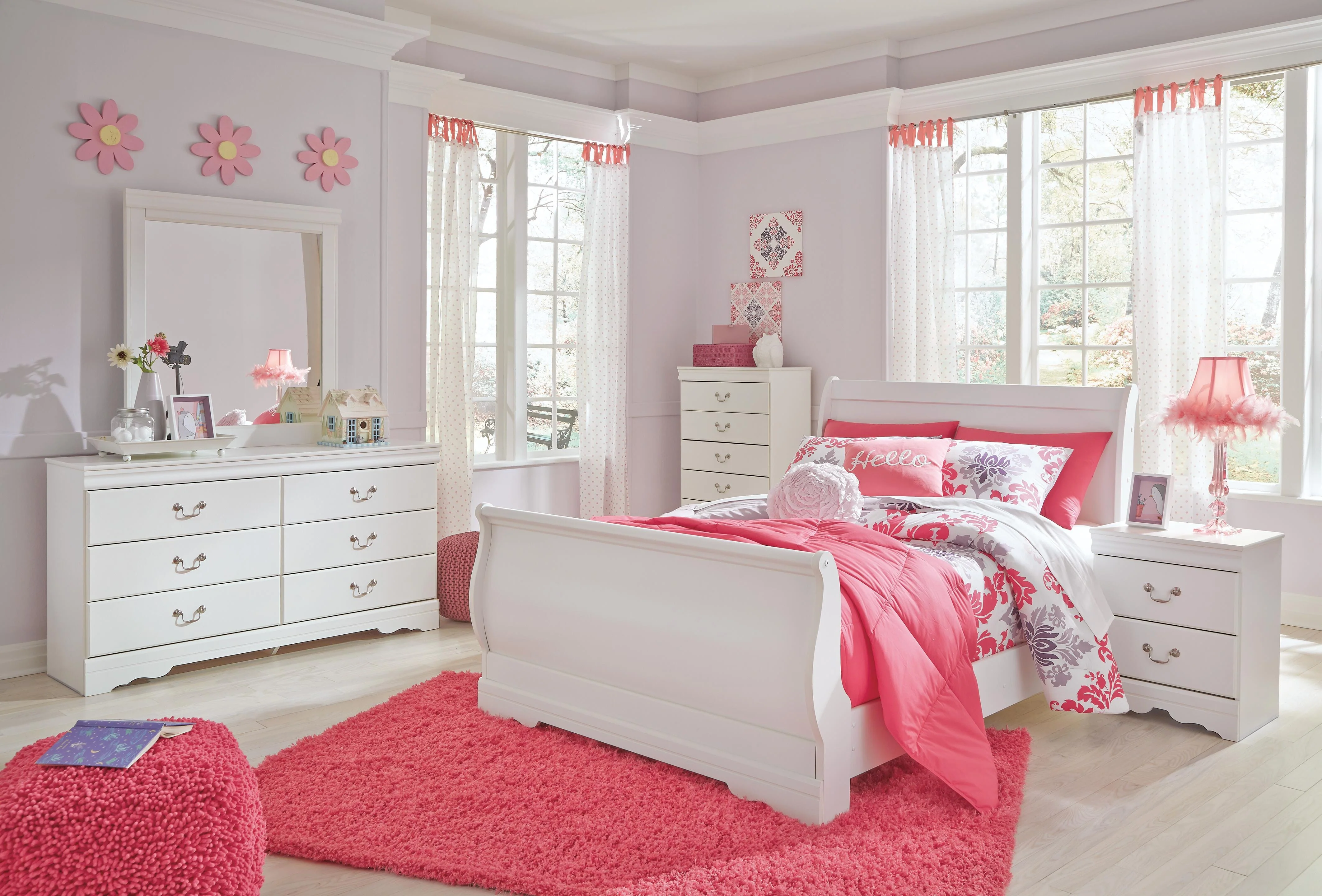 Anarasia Sleigh Bed Bedroom Set - Image 13