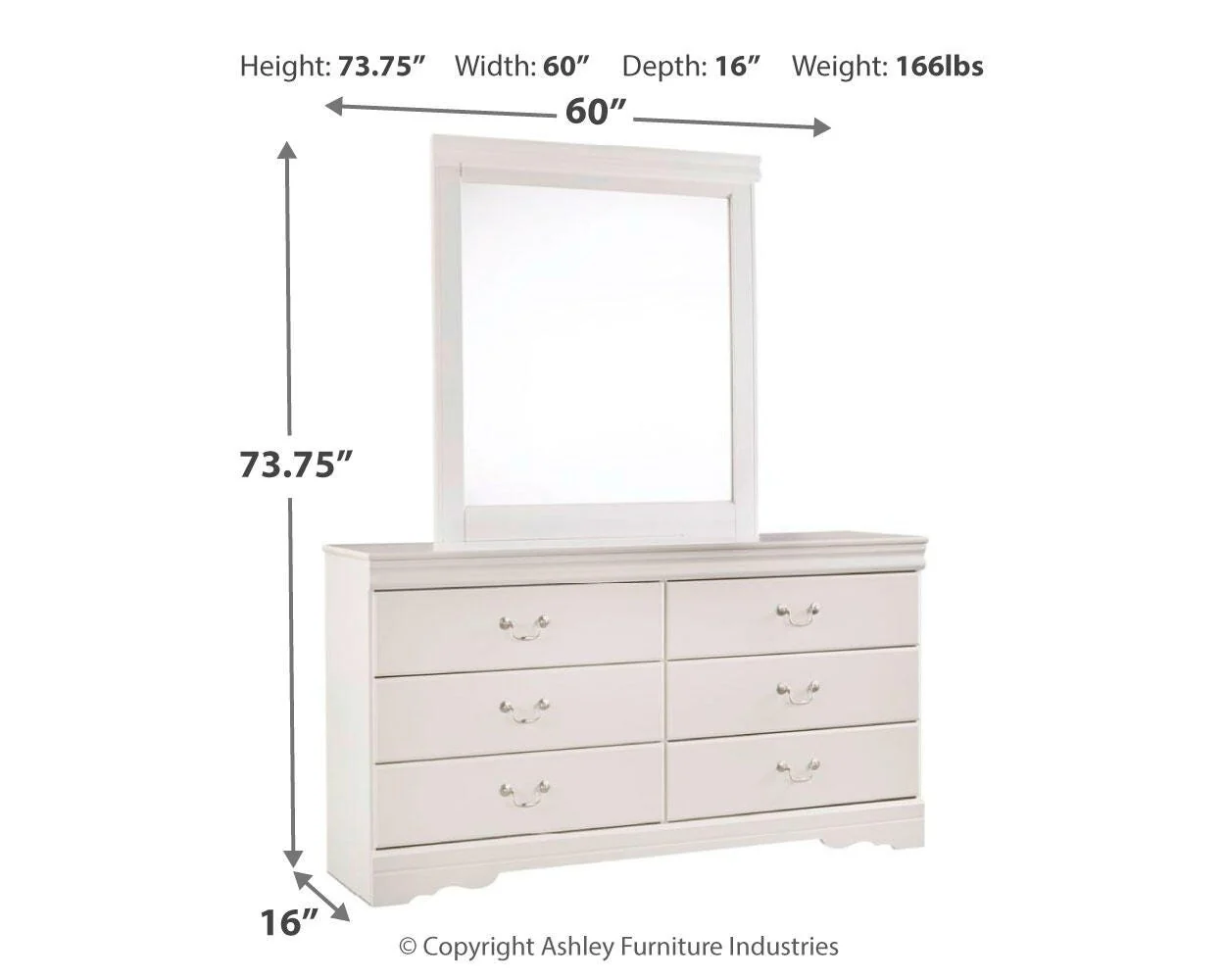 Anarasia Sleigh Bed Bedroom Set - Image 24