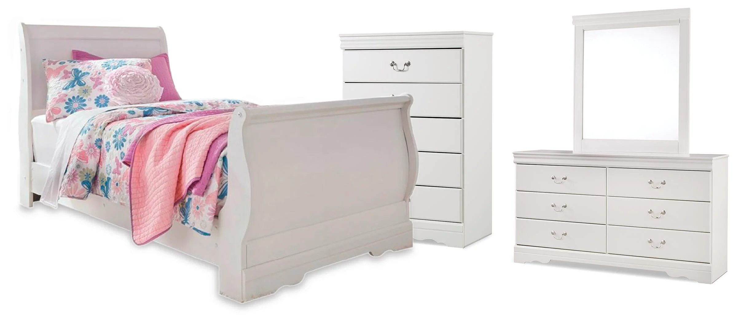 Anarasia Sleigh Bed Bedroom Set - Image 9