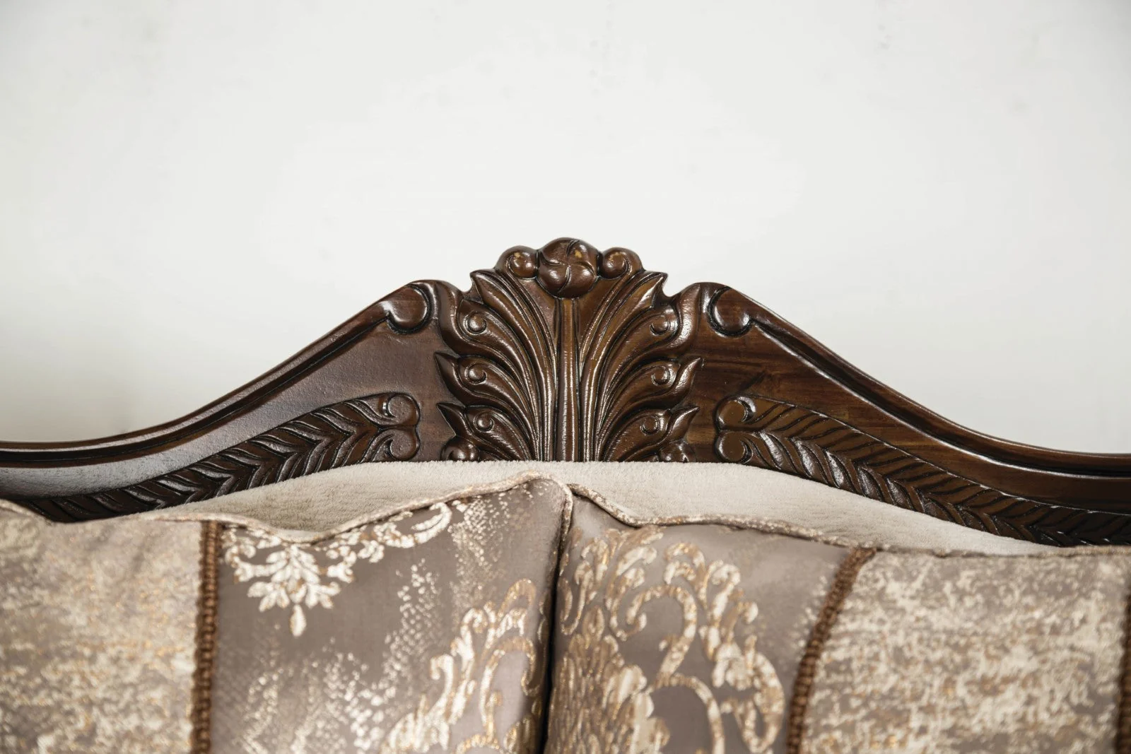 Andalusia Light Brown / Dark Cherry Loveseat - Image 4