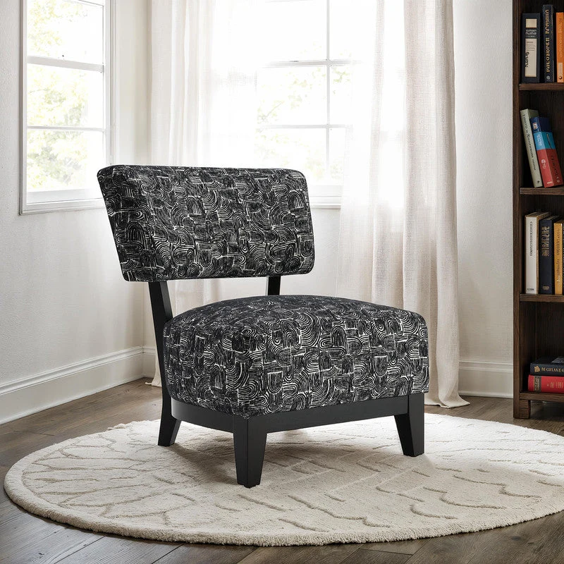 Aveni Black Accent Chair - Image 2
