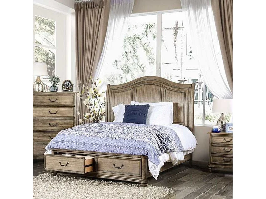 Belgrade i Rustic Natural Tone Queen Bed