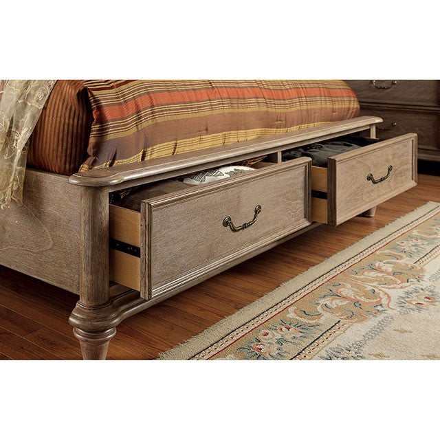 Belgrade i Rustic Natural Tone Queen Bed - Image 4