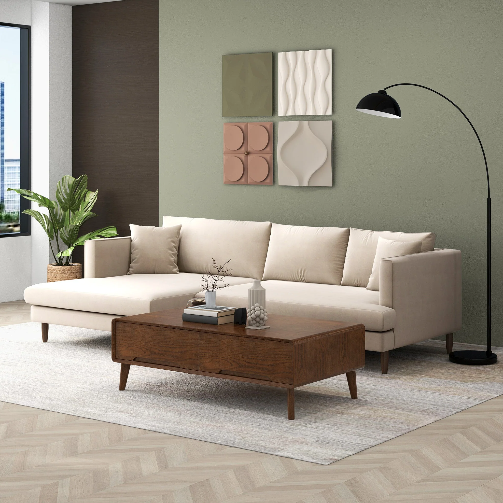 Blake L-Shaped Sectional Sofa Left Facing - Image 6