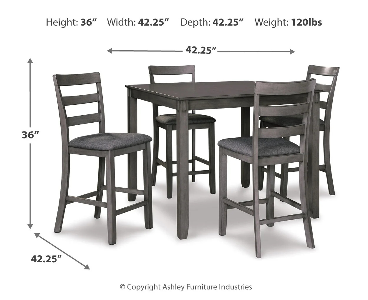 Bridson Square Counter Table Set - Image 4