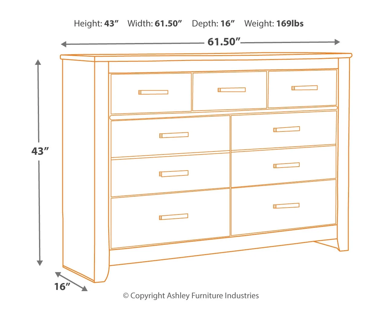 Brinxton Seven Drawer Dresser - Image 4
