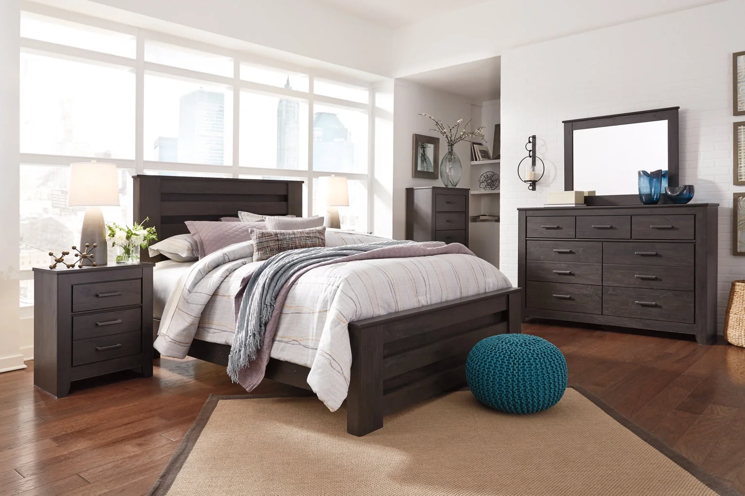 Brinxton Two Drawer Night Stand - Image 5
