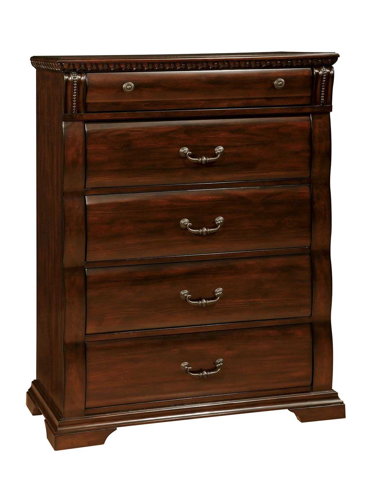 Burleigh Cherry 5 Pc. Queen Bedroom Set w/ Chest - Image 5