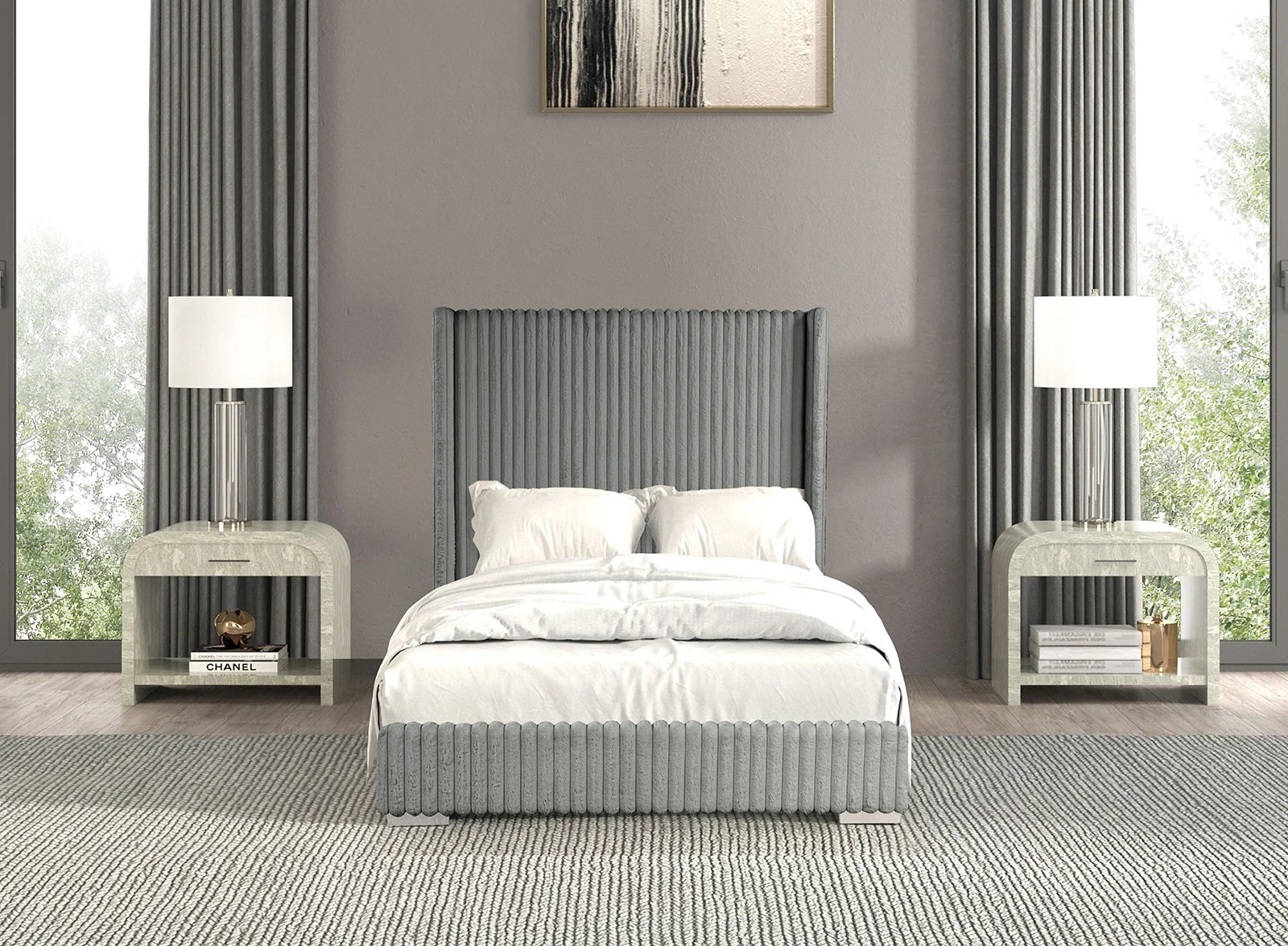 Cadwell Gray Eastern King Bed - Image 2