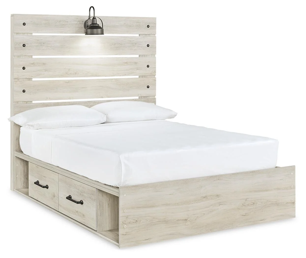 Cambeck Panel Bed with 4 Storage Drawers