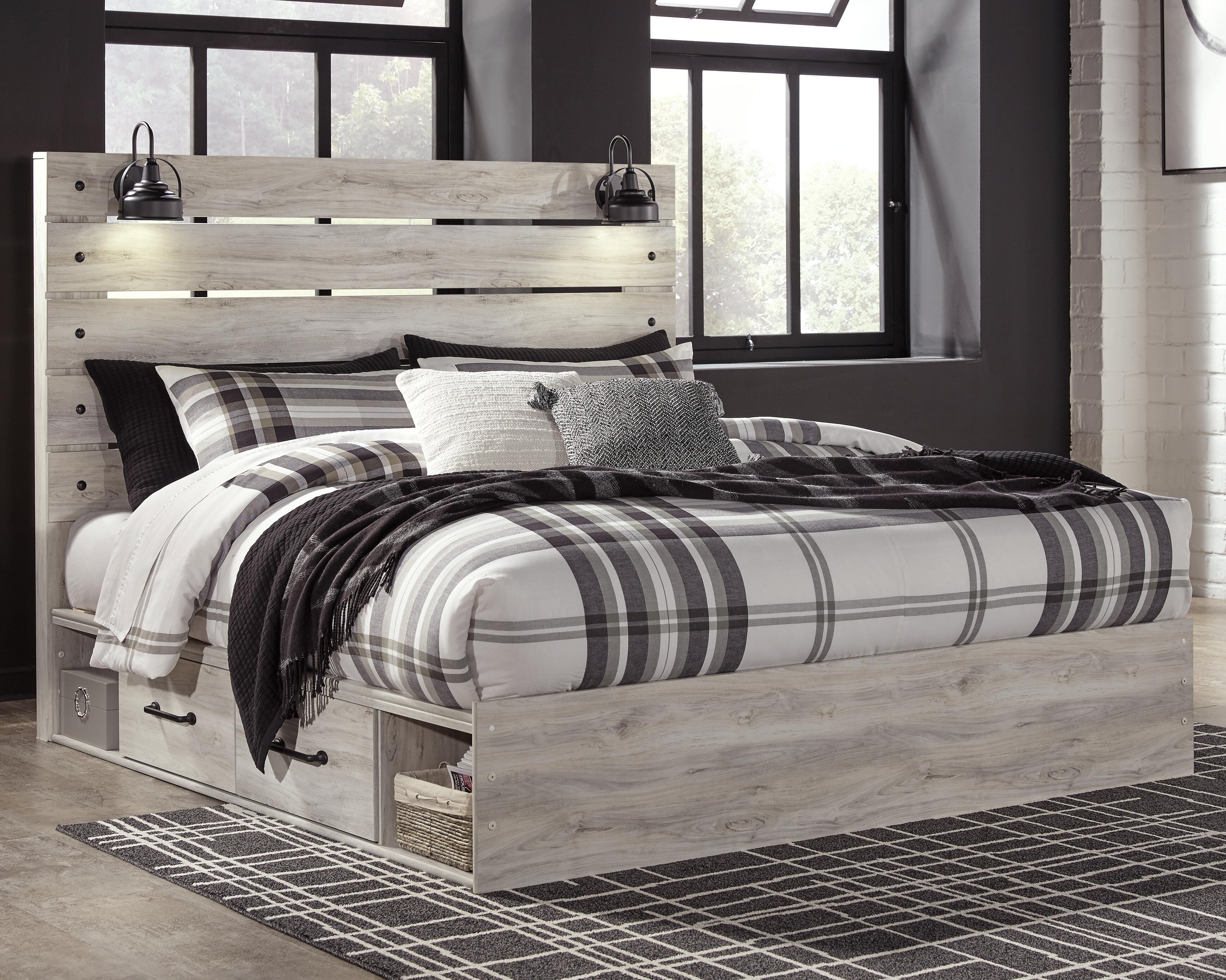 Cambeck Panel Bed with 4 Storage Drawers - Image 6