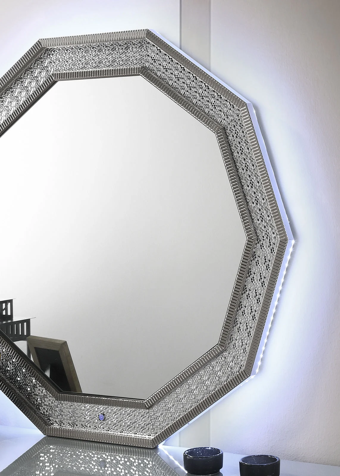 Cassiopeia Metallic Gray Mirror - Image 2