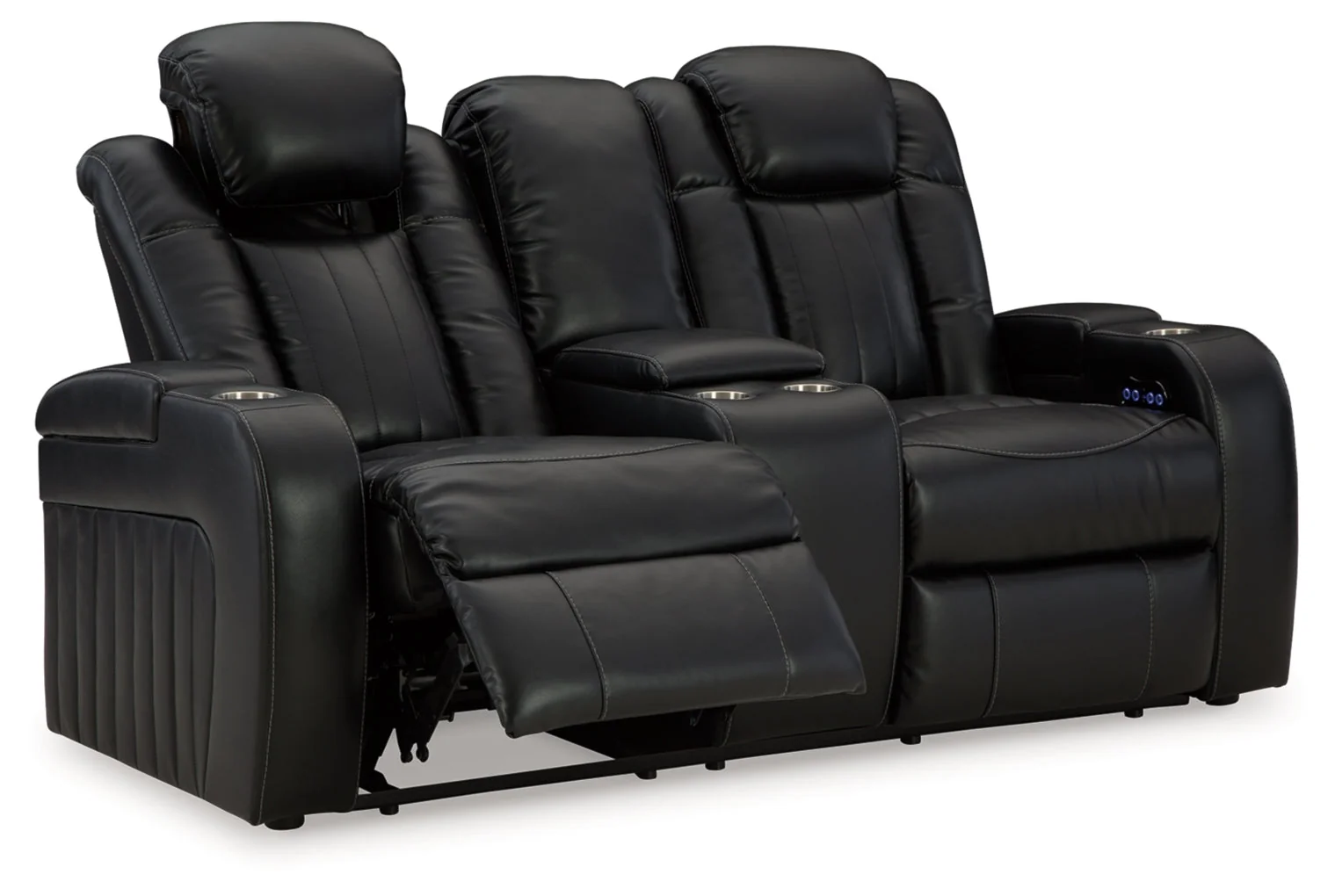Caveman Den Power Reclining Loveseat/Console/Adjustable Headrest - Image 3