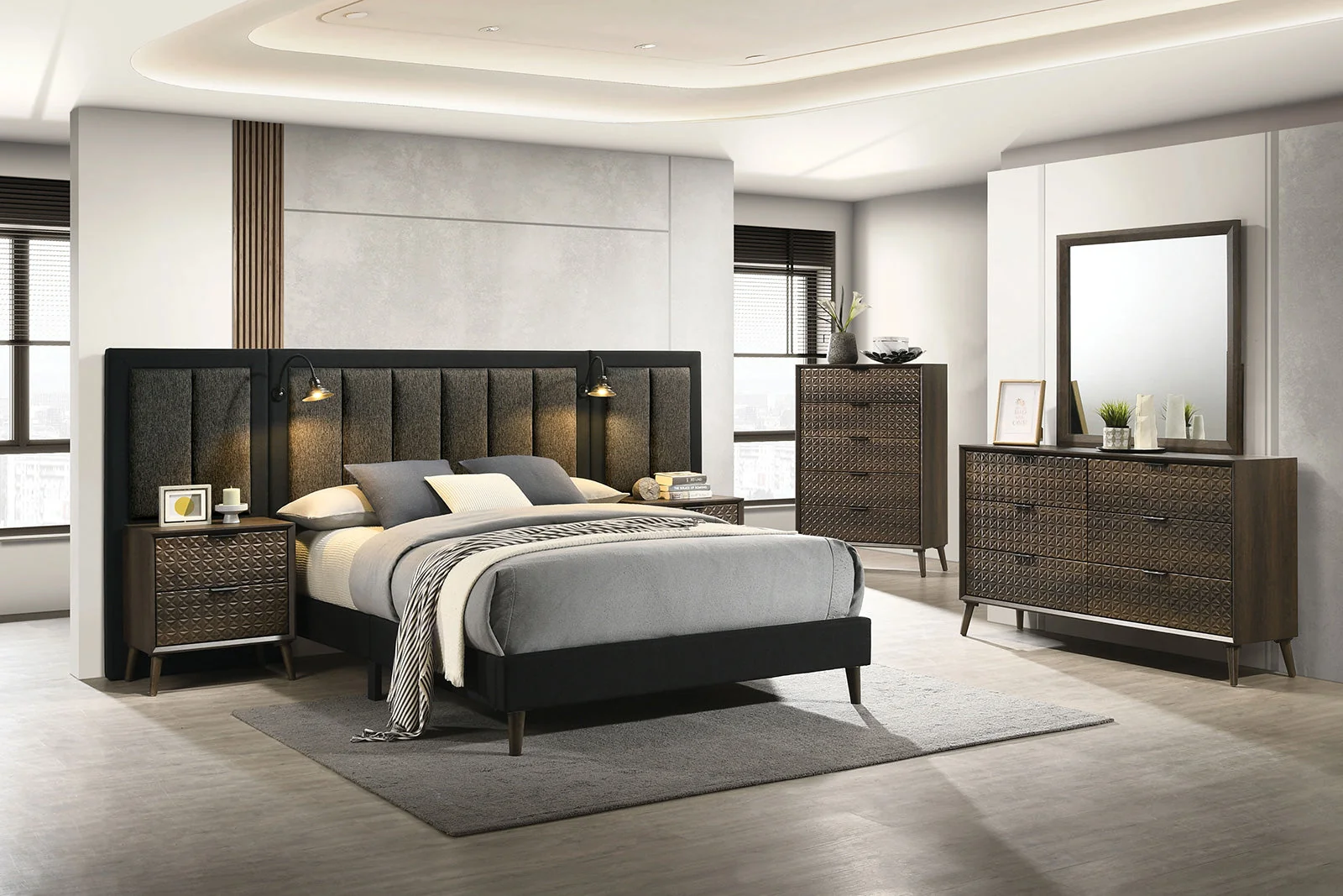Chalfont Dark Brown Queen Bed - Image 3