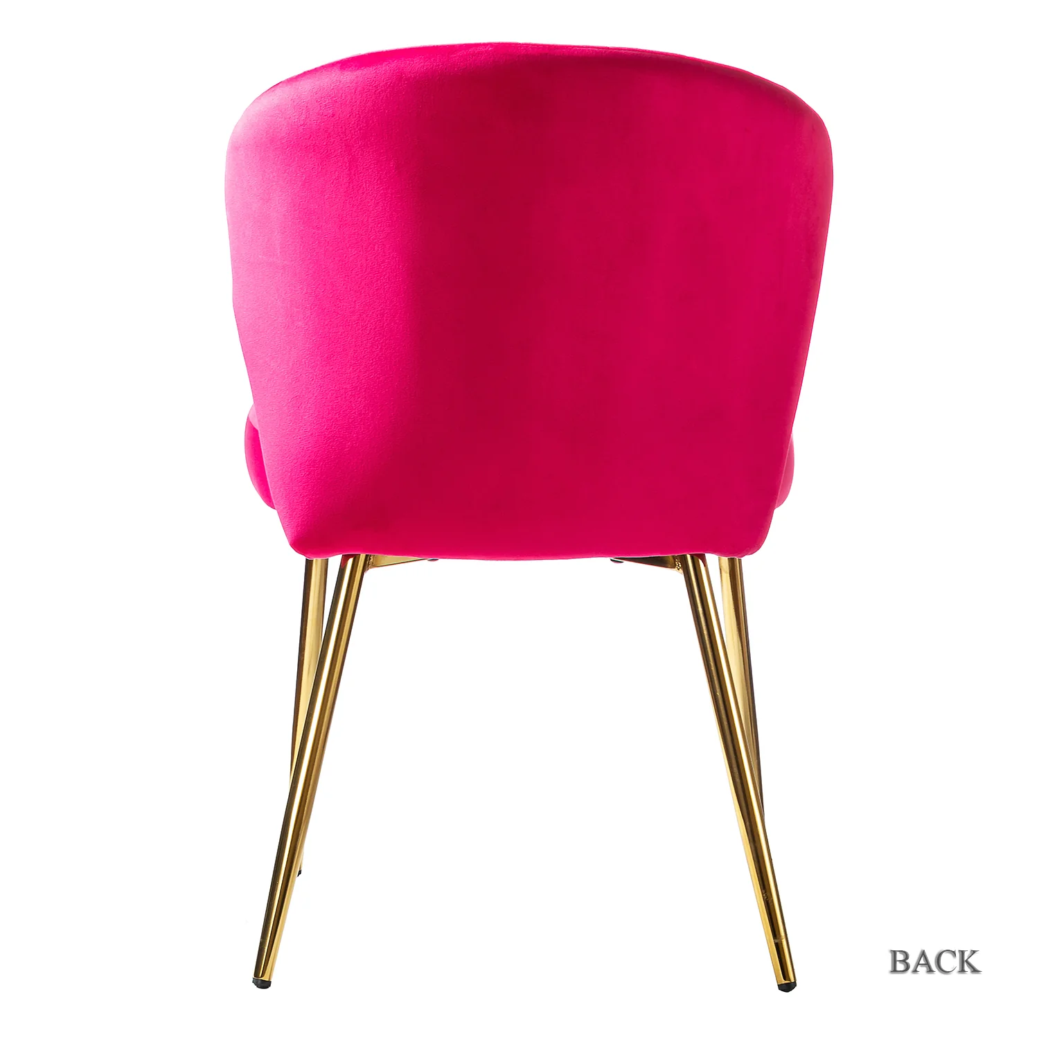 Milia Dining Chair Set of 2 in Fuchsia - Image 3