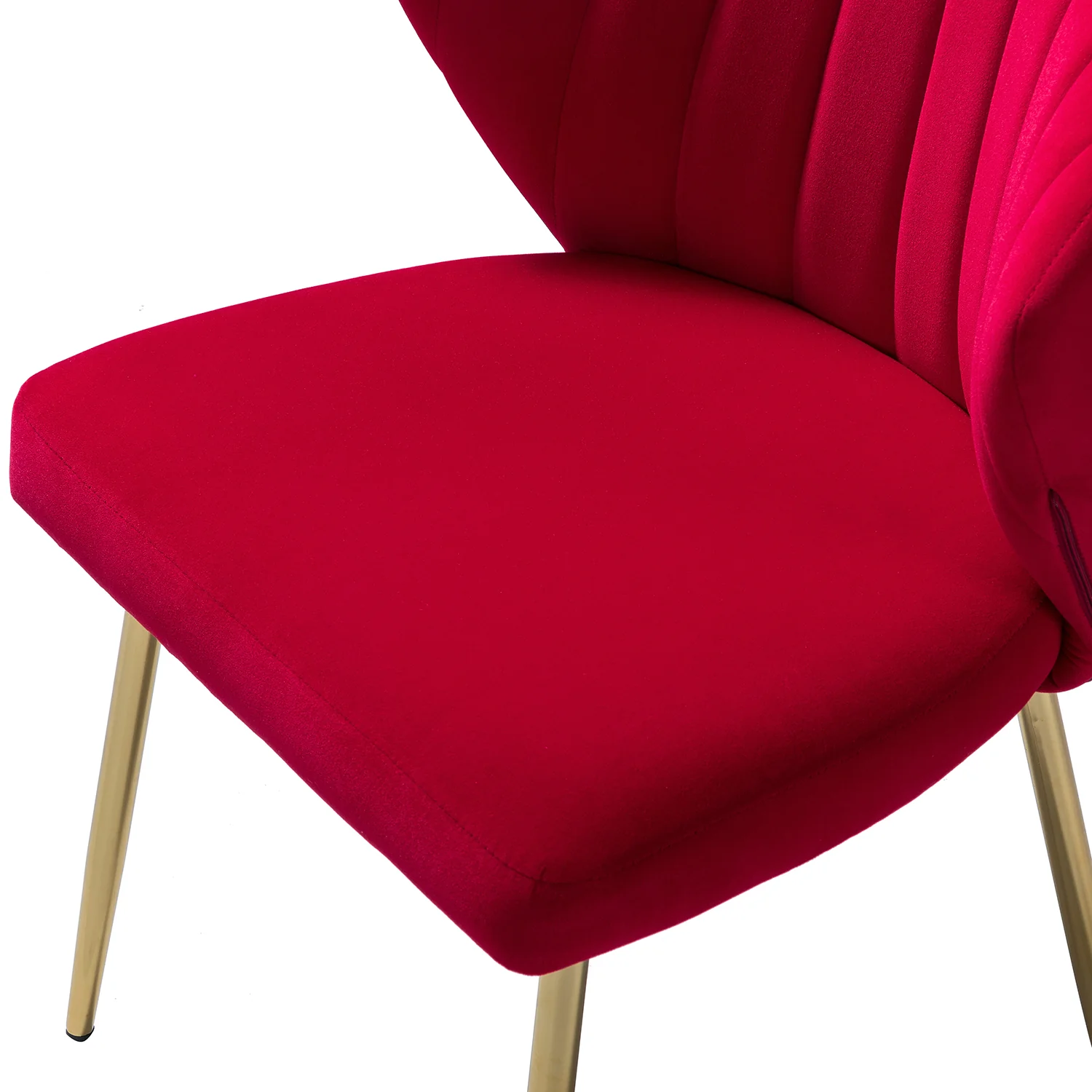 Milia Dining Chair Set of 2 in Red - Image 4
