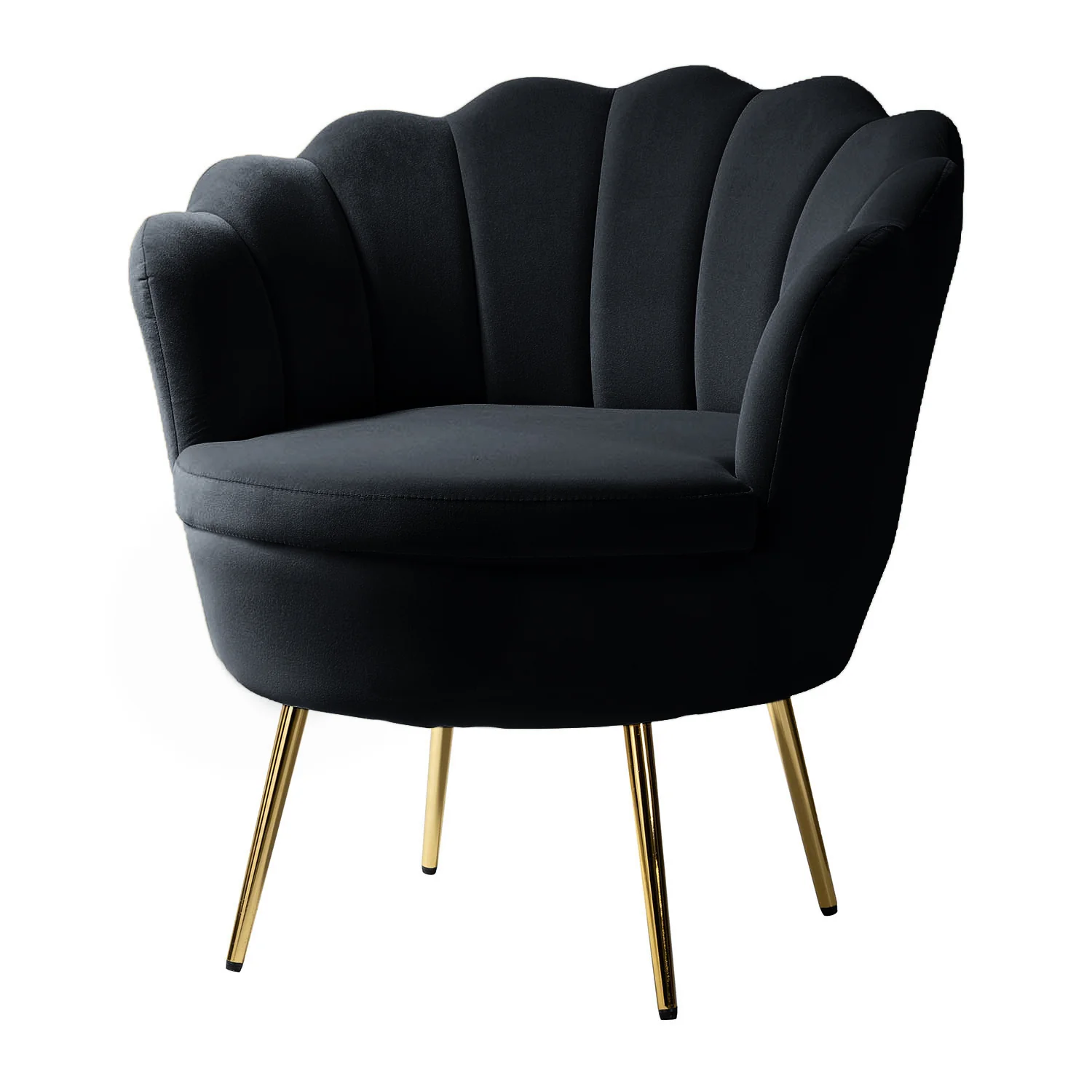 Donata Barrel Chair in Black - Image 2