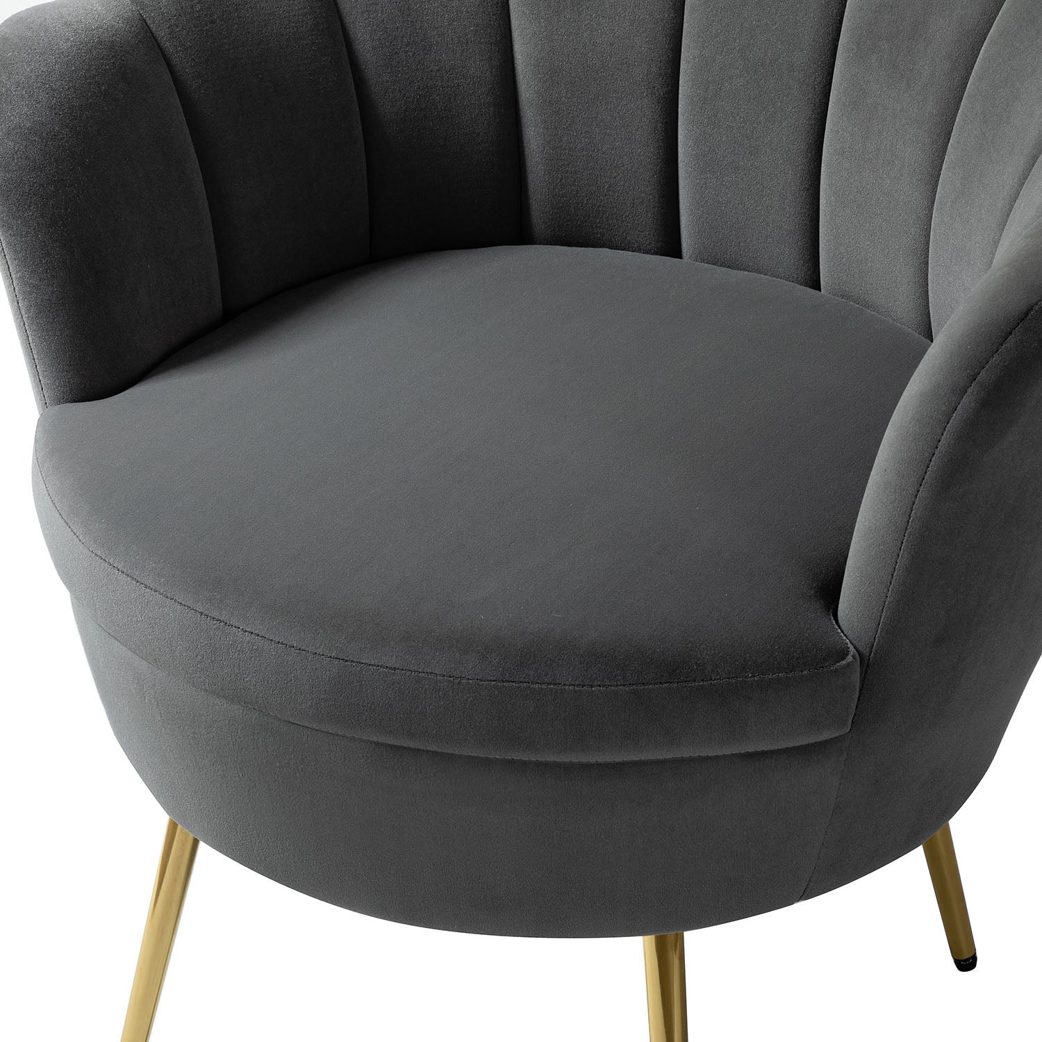 Donata Barrel Chair in Grey - Image 5