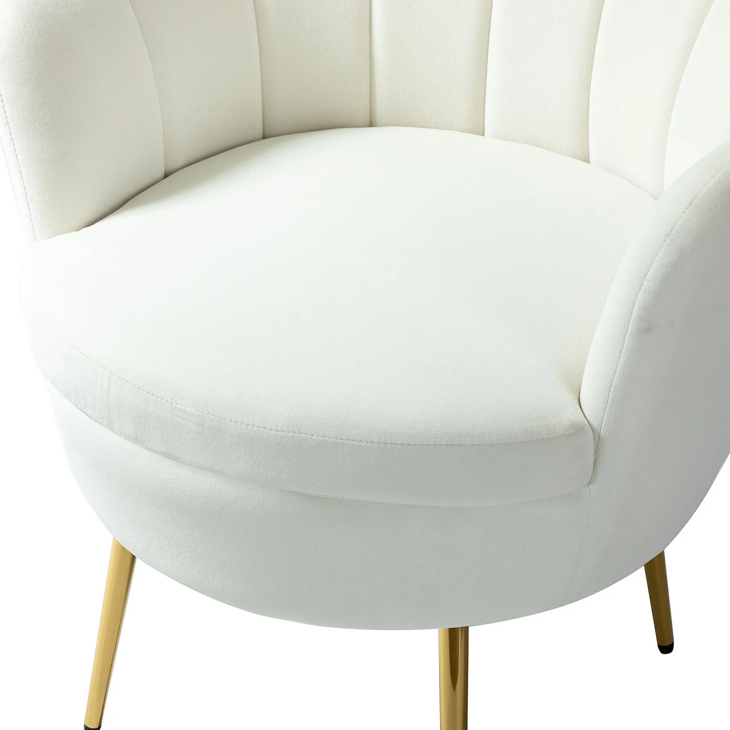 Donata Barrel Chair in Ivory - Image 5
