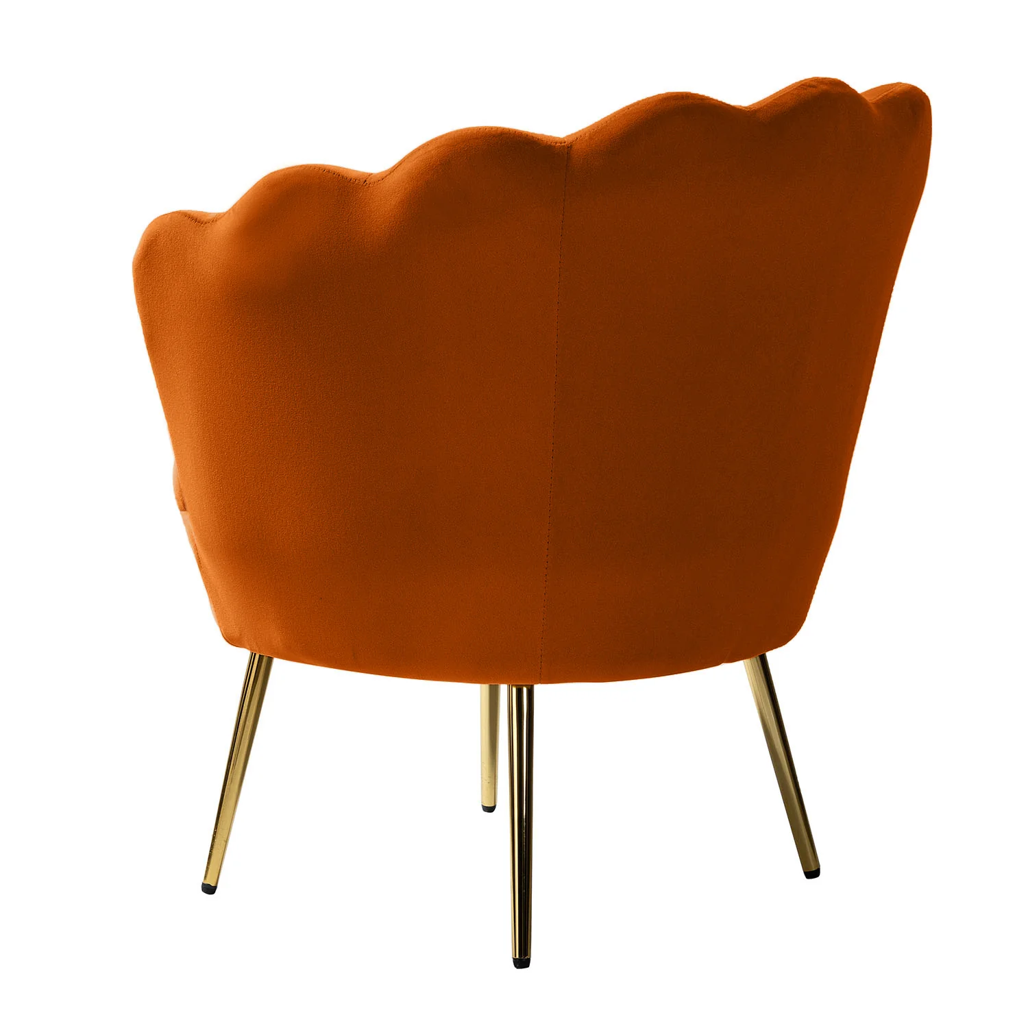 Donata Barrel Chair in Orange - Image 3