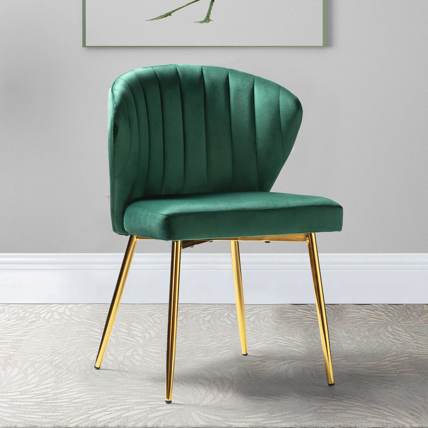 Luna Side Chair in Green - Image 2