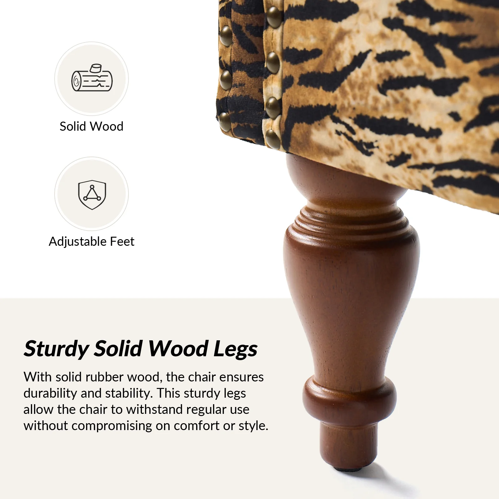 Ivan Armchair in Tiger - Image 4