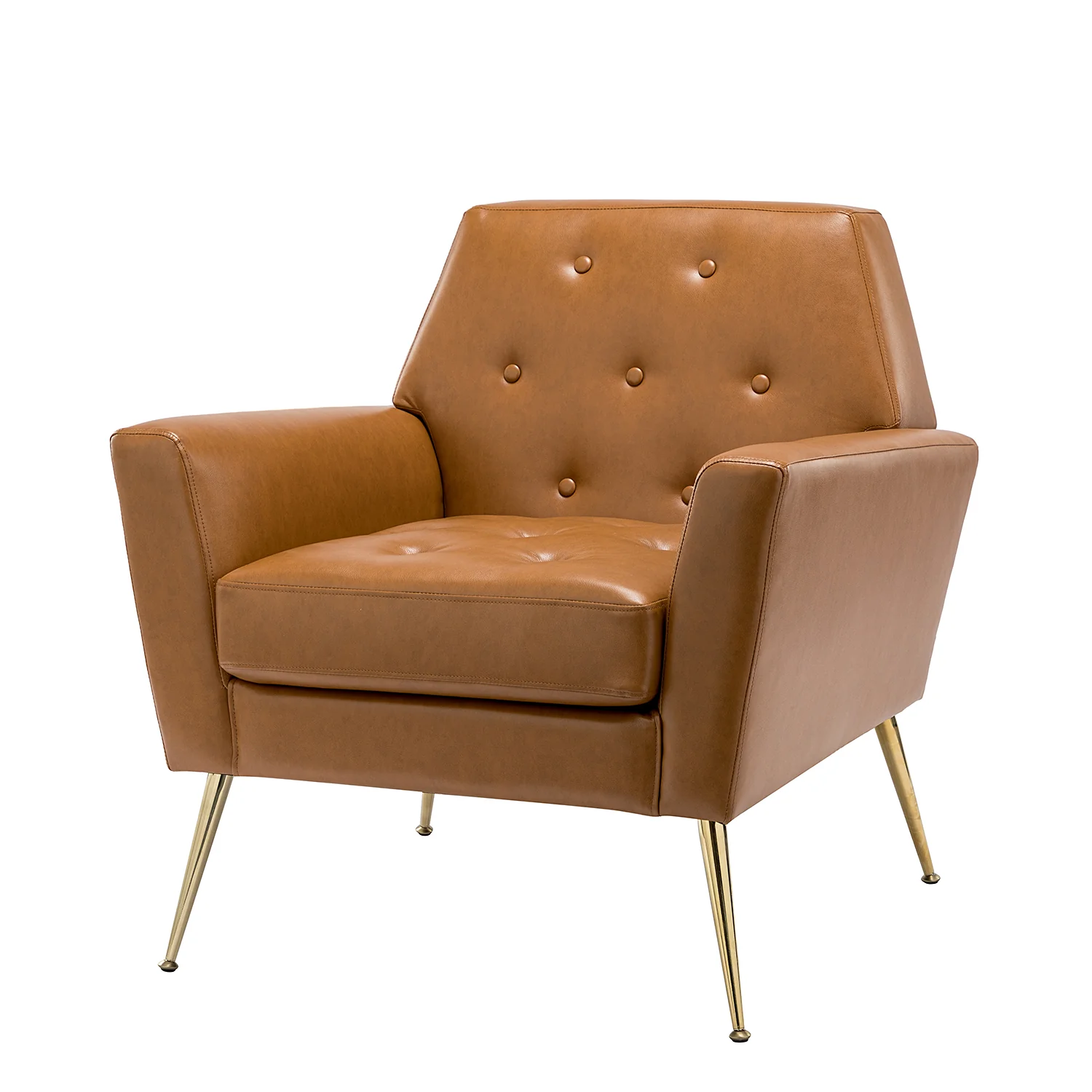 Alcyone Armchair in Camel - Image 2
