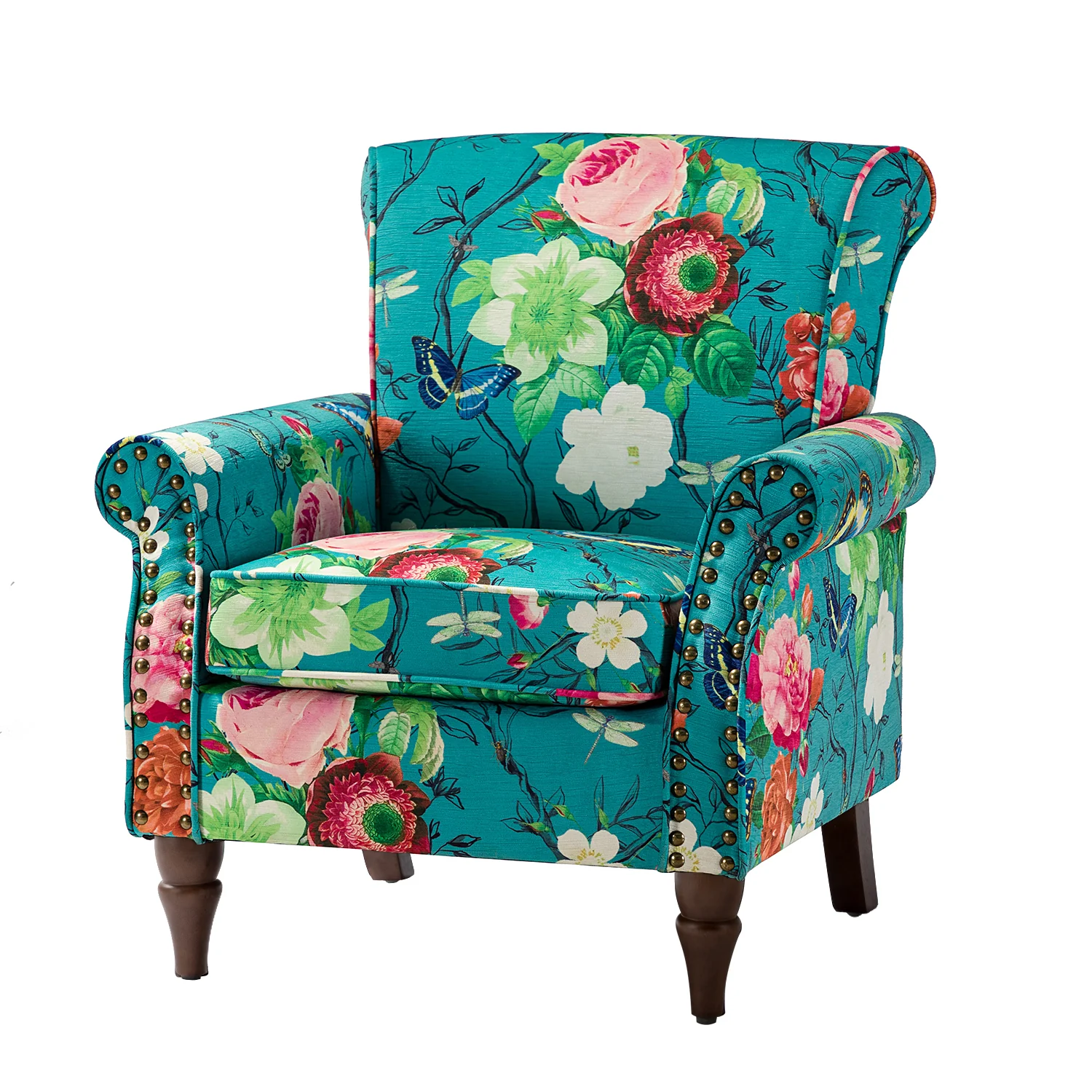Araceli Armchair in Blue - Image 2