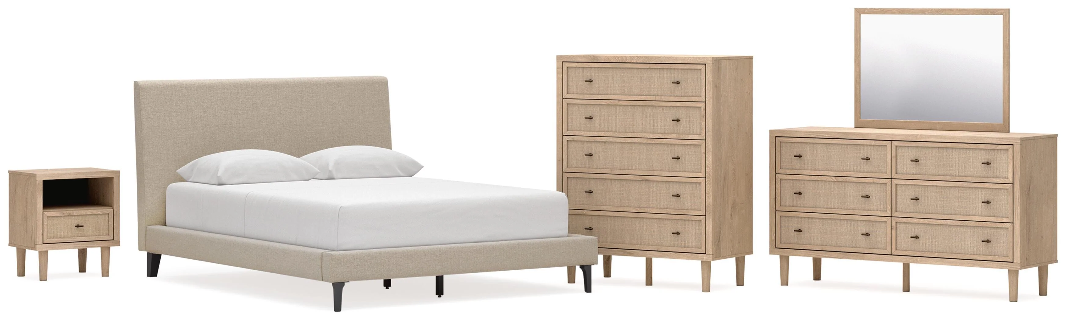 Cielden Upholstered Bed Bedroom Set - Image 12
