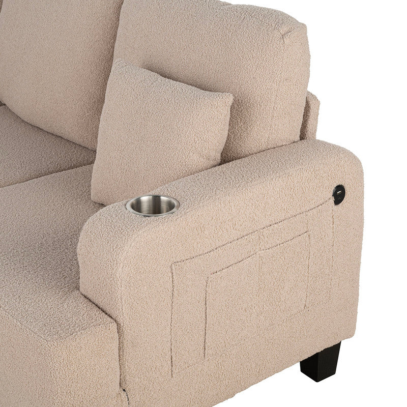 Cinderford Beige Sofa - Image 5