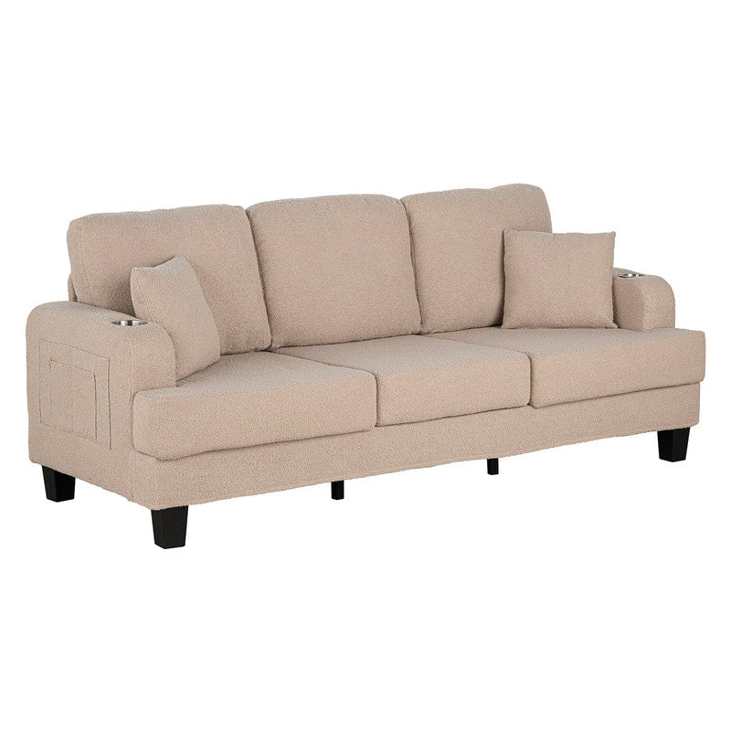 Cinderford Beige Sofa - Image 6