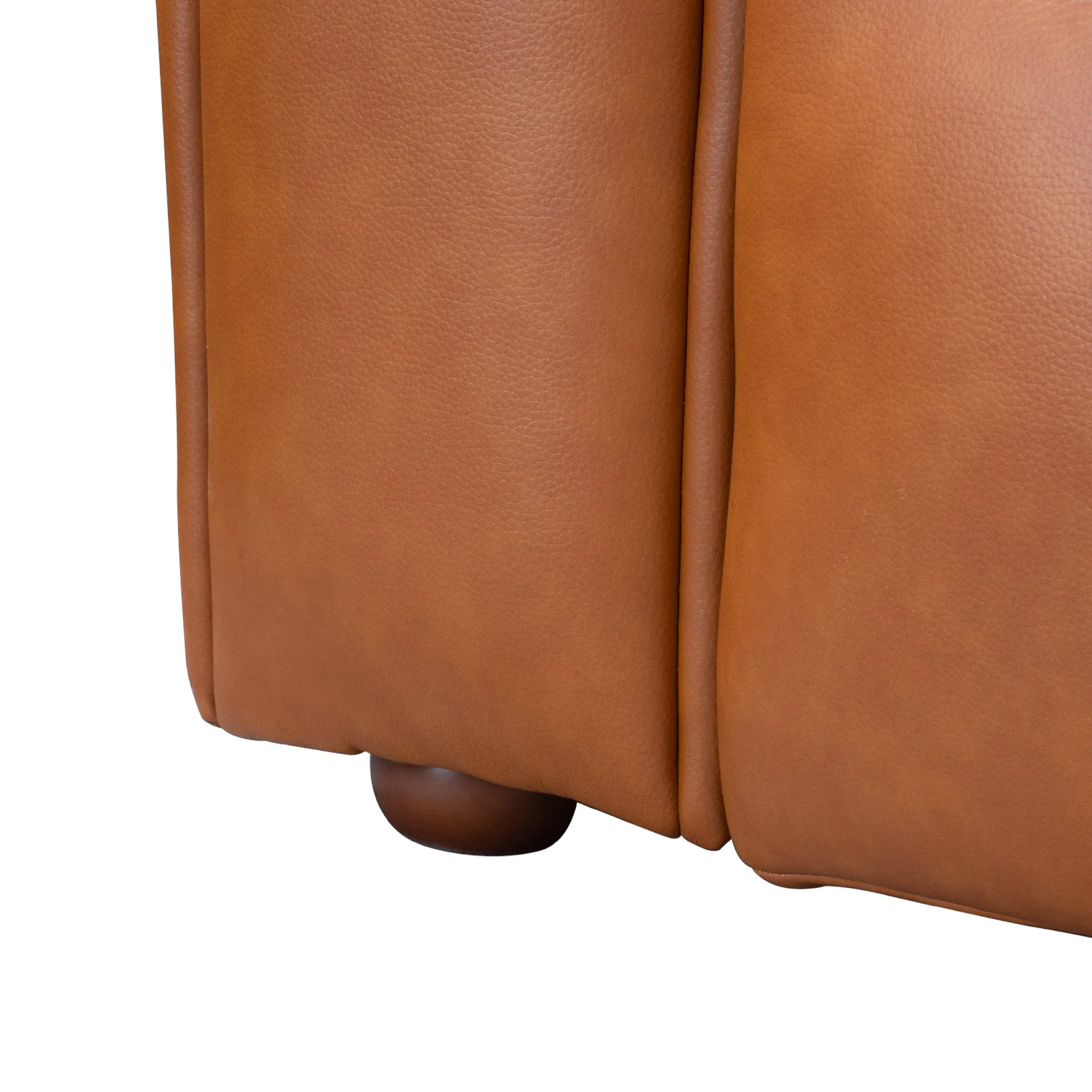 Clark Sectional Right Sofa  - Cognac Leather - Image 5