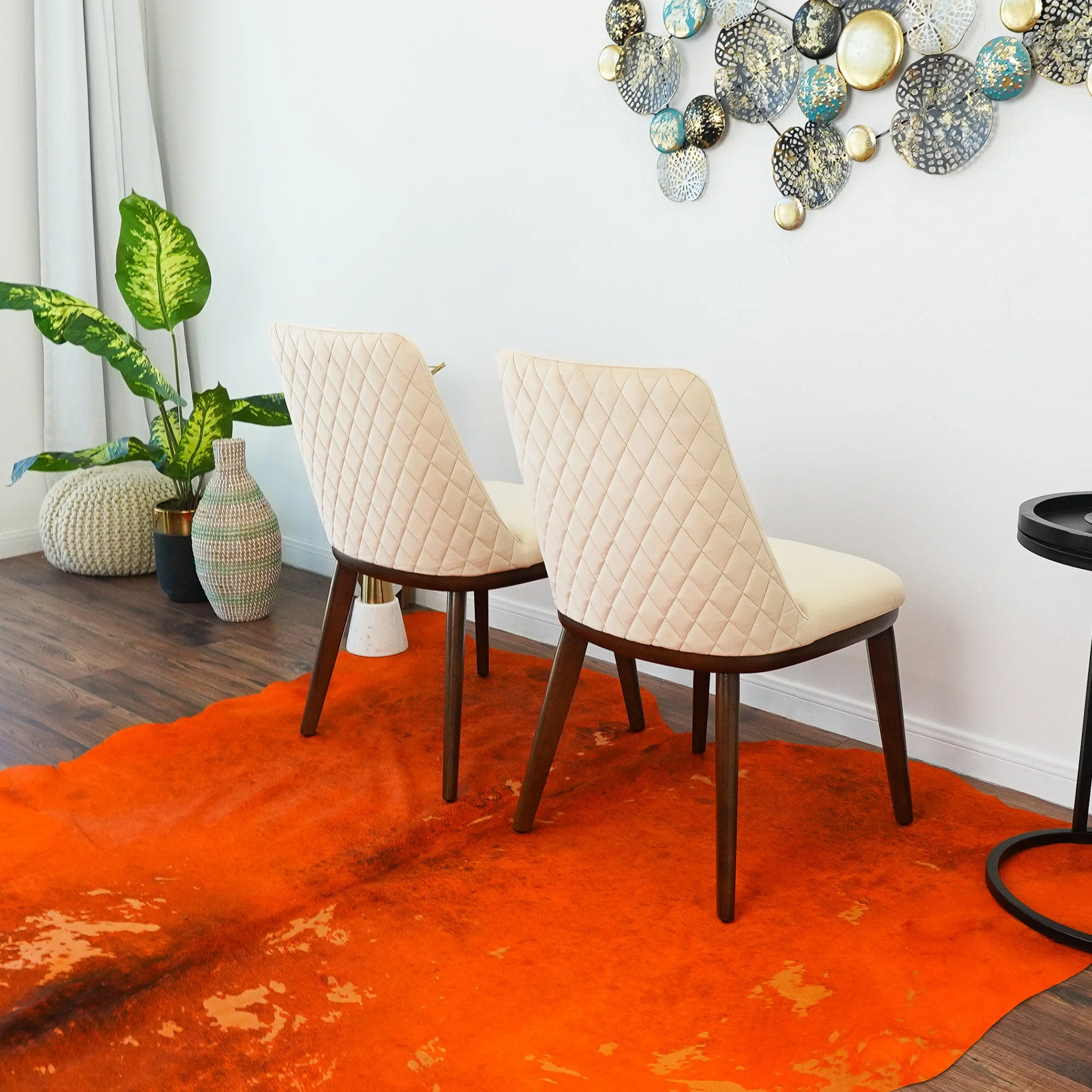Clove Beige Velvet Dining Chair (Set Of 2) - Image 3