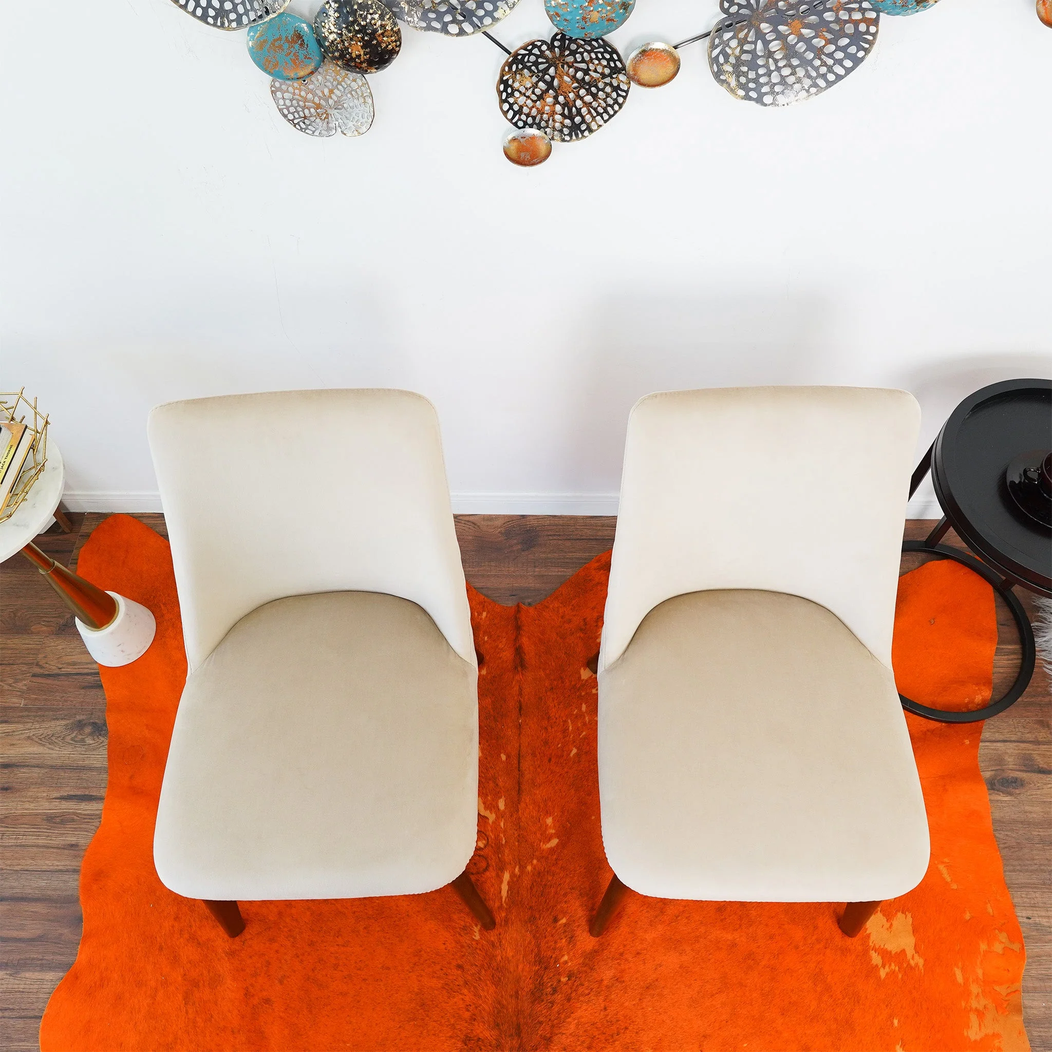 Clove Beige Velvet Dining Chair (Set Of 2) - Image 5