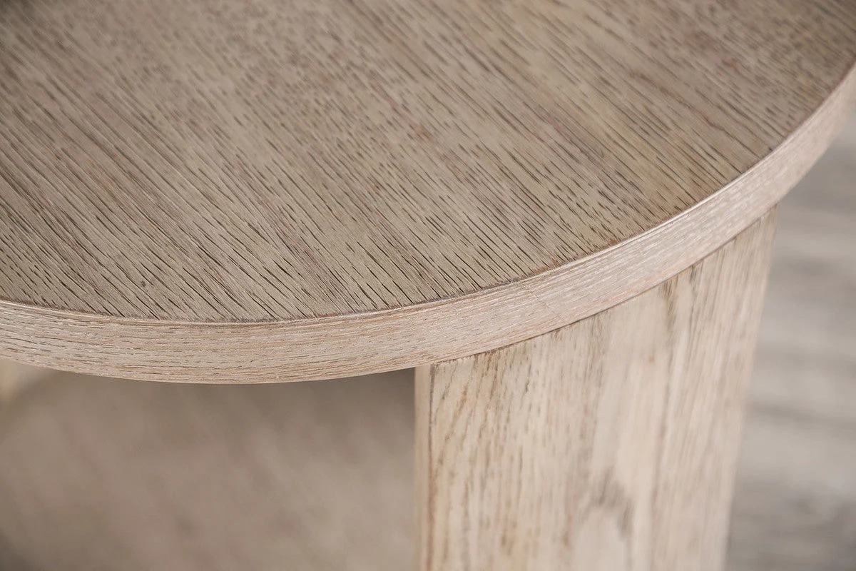 Conisbrough Oak Round End Table - Image 2