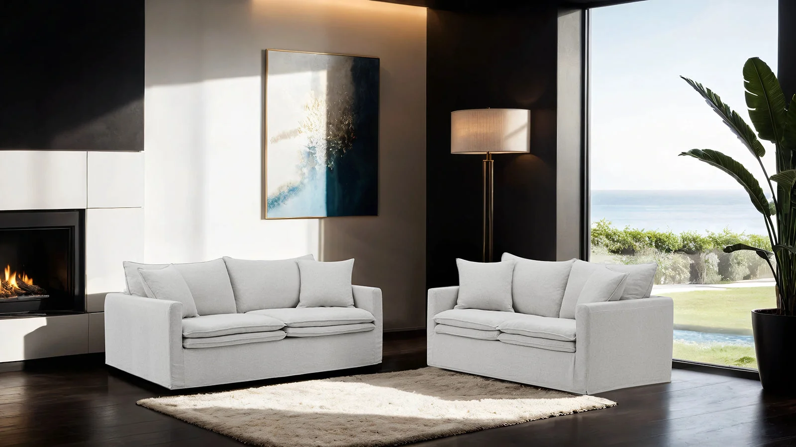 Crayford Light Gray Loveseat - Image 8