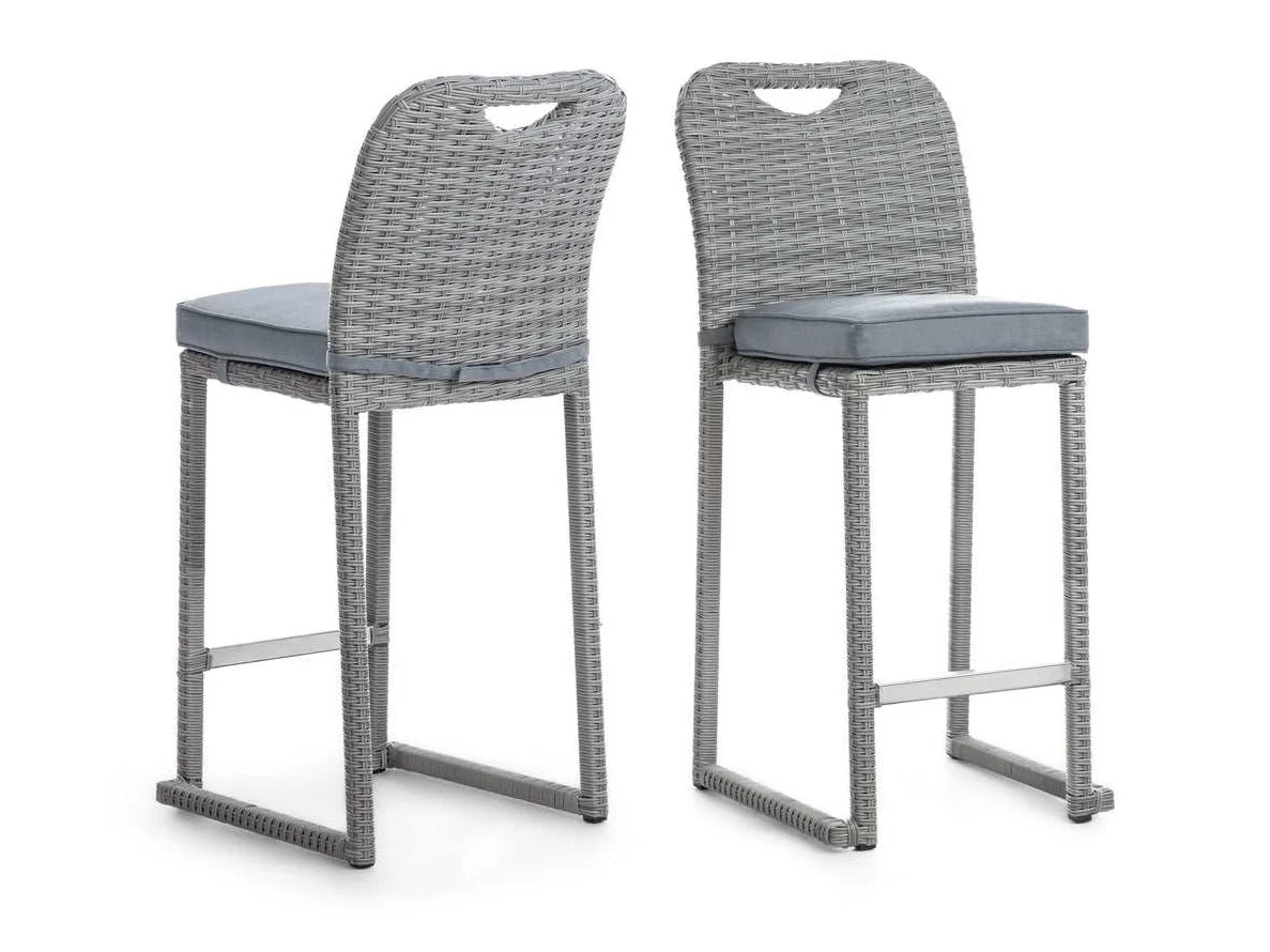 Cyprus Gray Outdoor Bar Chair (Set of 6) - Image 2
