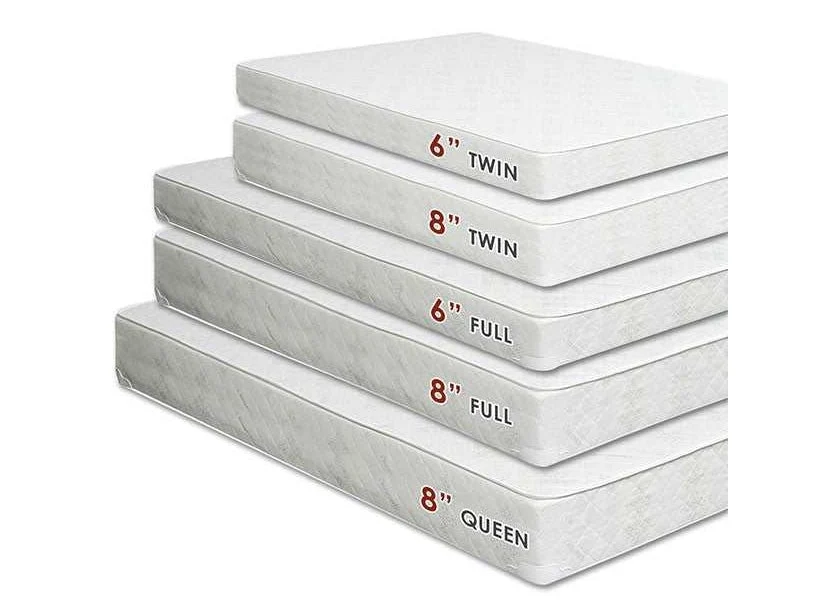 Daisy White 8" Bunkie Board Combo Queen Mattress