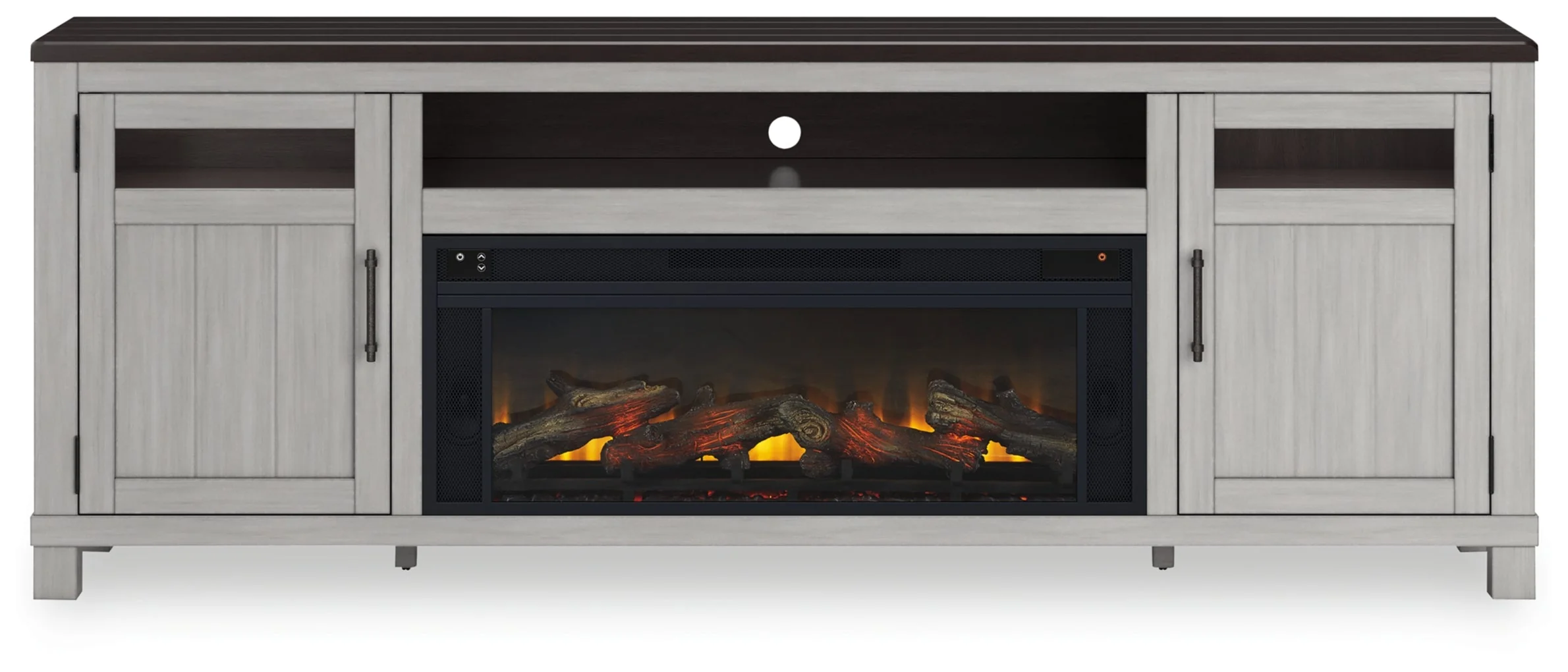 Darborn 88" TV Stand with Electric Fireplace - Image 3
