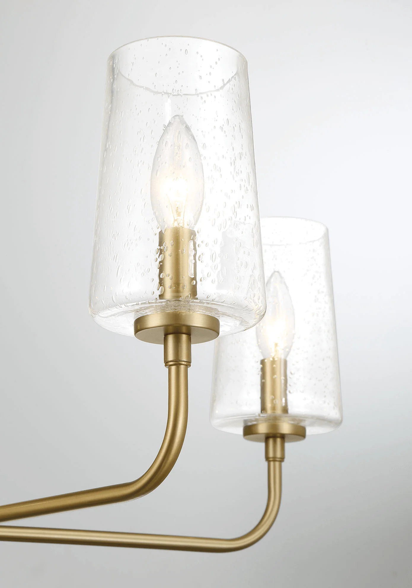 Dazzle Five Lights Chandelier With Clear Seeded Glass -Satin Brass - Image 5