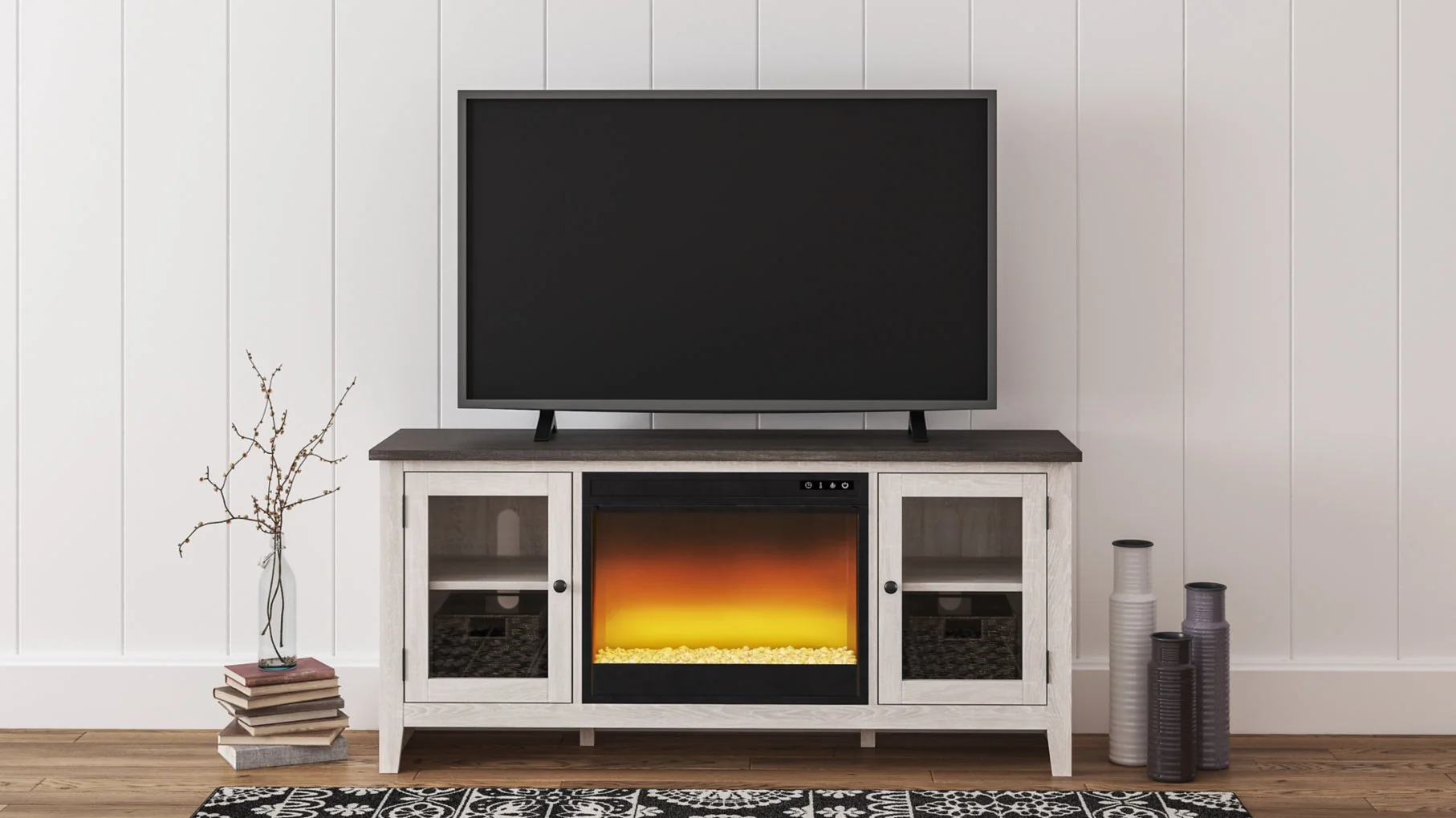 Dorrinson 60" TV Stand with Electric Fireplace - Image 4