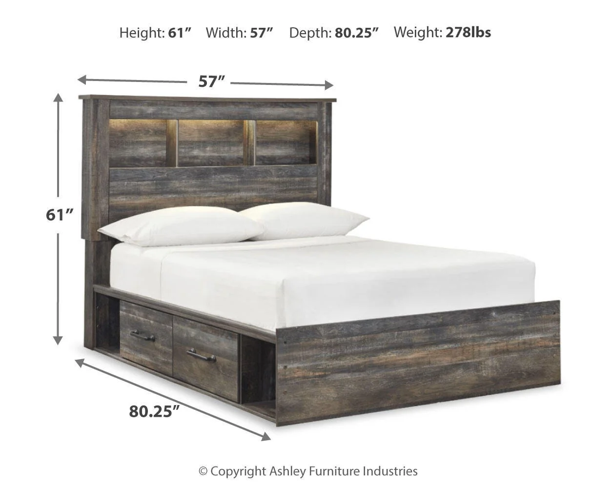 Drystan Bookcase Bed Bedroom Set - Image 61